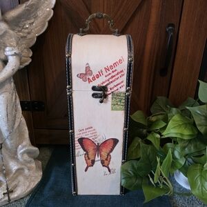 Vintage Butterfly Wine Box